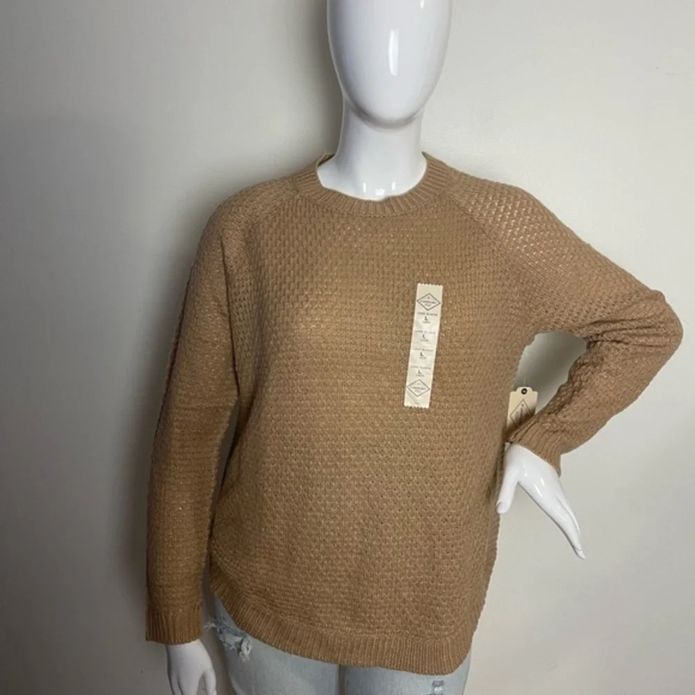 St. John's Bay Womens Crew Neck Long Sleeve Pullover‎ Sweater size L